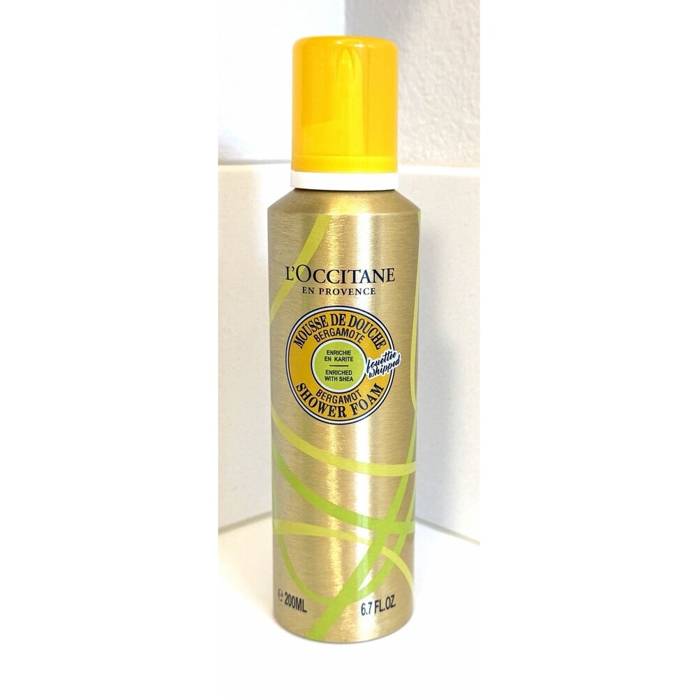 L’Occitane Bergamot Shower Foam 200ml 6.7oz Enriched w/ Shea Limited Edition NEW
